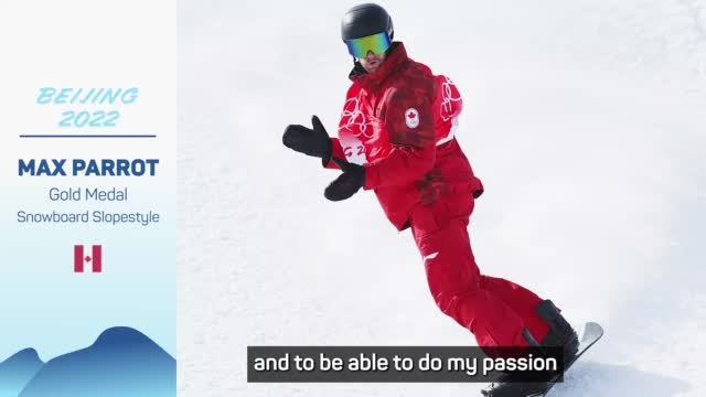 Parrot 'really grateful' as he wins gold in snowboard slopestyle after cancer battle