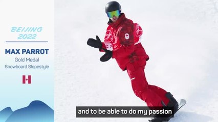 Parrot 'really grateful' as he wins gold in snowboard slopestyle after cancer battle