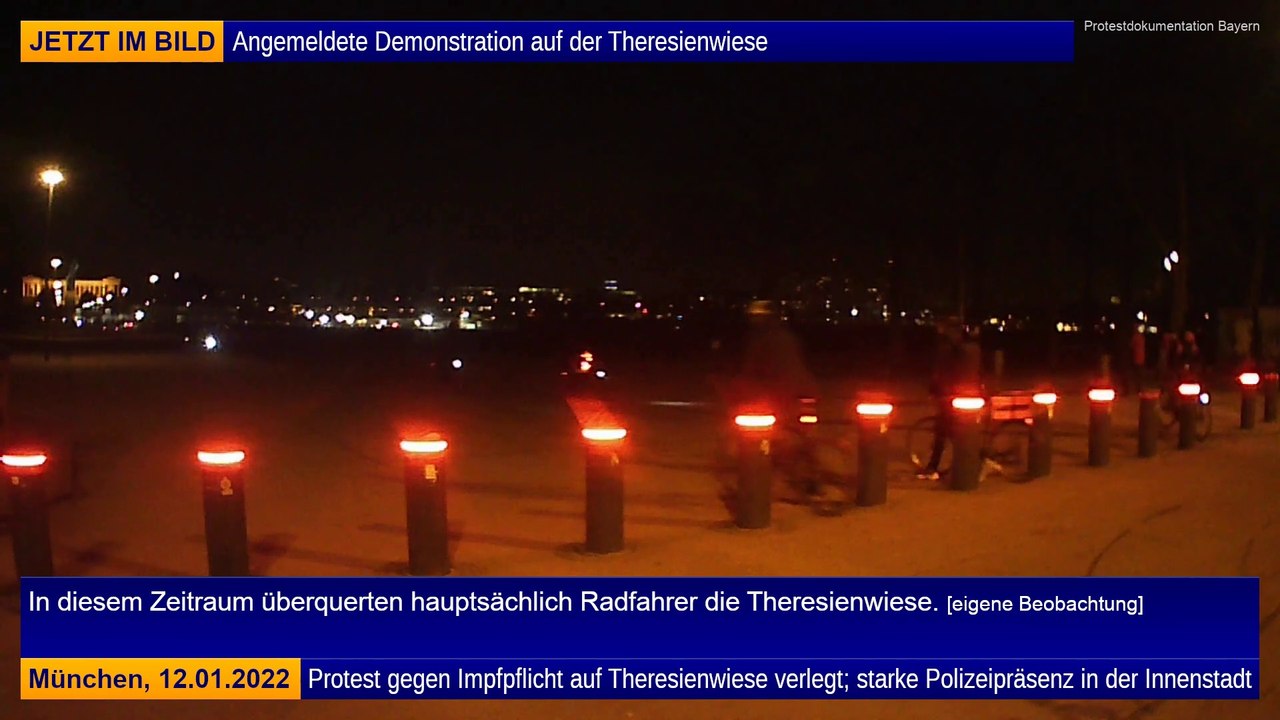 München: 120 demonstrierten friedlich gegen die impfpflicht | 12.01.2022