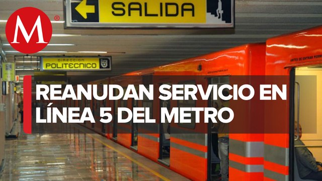 Se normaliza servicio en línea 5 del metro en alcaldía Venustiano Carranza