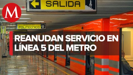 Se normaliza servicio en línea 5 del metro en alcaldía Venustiano Carranza