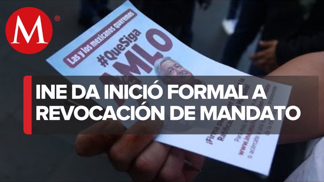 INE publica convocatoria para la consulta de revocación de mandato
