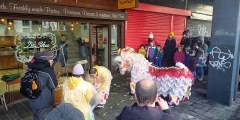 Sheffield Chinese Lion Dance Parade is being led for the lunar New year.