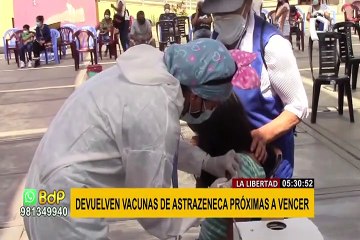 Covid-19: autoridades regionales devuelven vacunas de AstraZeneca próximas a vencer