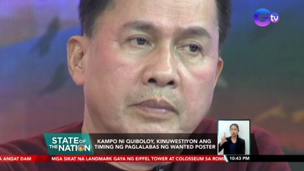 Paglalabas ng immigration lookout bulletin order laban kay Pastor Quiboloy at kasamahan, pag-aaralan ng DOJ | SONA