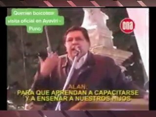 ASÍ HABLÓ ALAN GARCÍA A LOS MAESTROS OCIOSOS