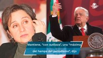 Carmen Aristegui mantiene “con sutileza” máxima del hampa del periodismo: AMLO