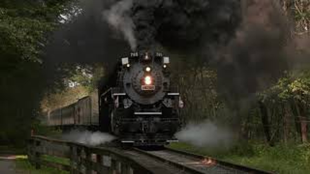 NKP 765 Steam Engine From Dead Stop