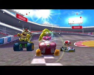 Nintendo 3DS, Mario Kart 7, 50cc Banana Cup, Peach Gameplay