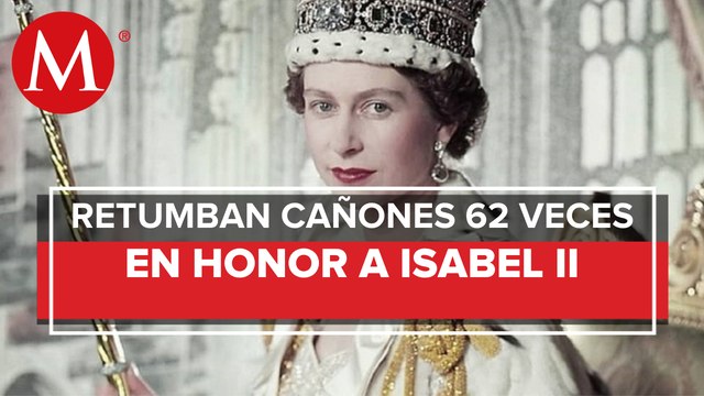 Disparan salvas de cañón en honor a Isabel II, reina desde hace 70 años