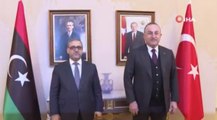 Bakan Çavuşoğlu, Libya Devlet Yüksek Konseyi Başkanı Mişri ile görüştü