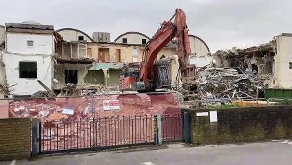 Former Fareham Magistrates' Court being demolished