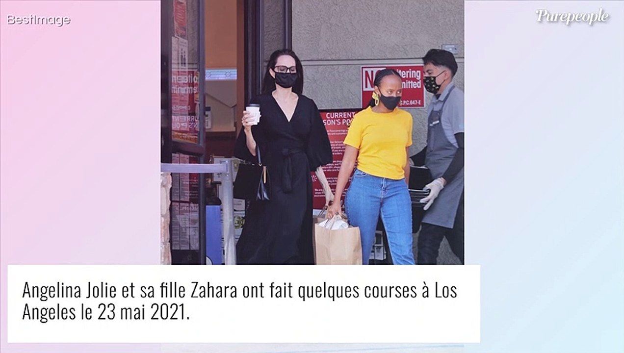 Angelina Jolie : Virée shopping avec sa fille Zahara, stylée avec des cheveux bleus