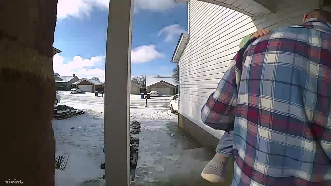 Dad Slips While Carrying Kiddo
