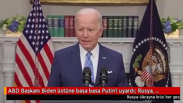 ABD Başkanı Biden üstüne basa basa Putin'i uyardı: Rusya, Ukrayna'ya saldırırsa ABD, Almanya ve NATO karşılık vermeye hazır
