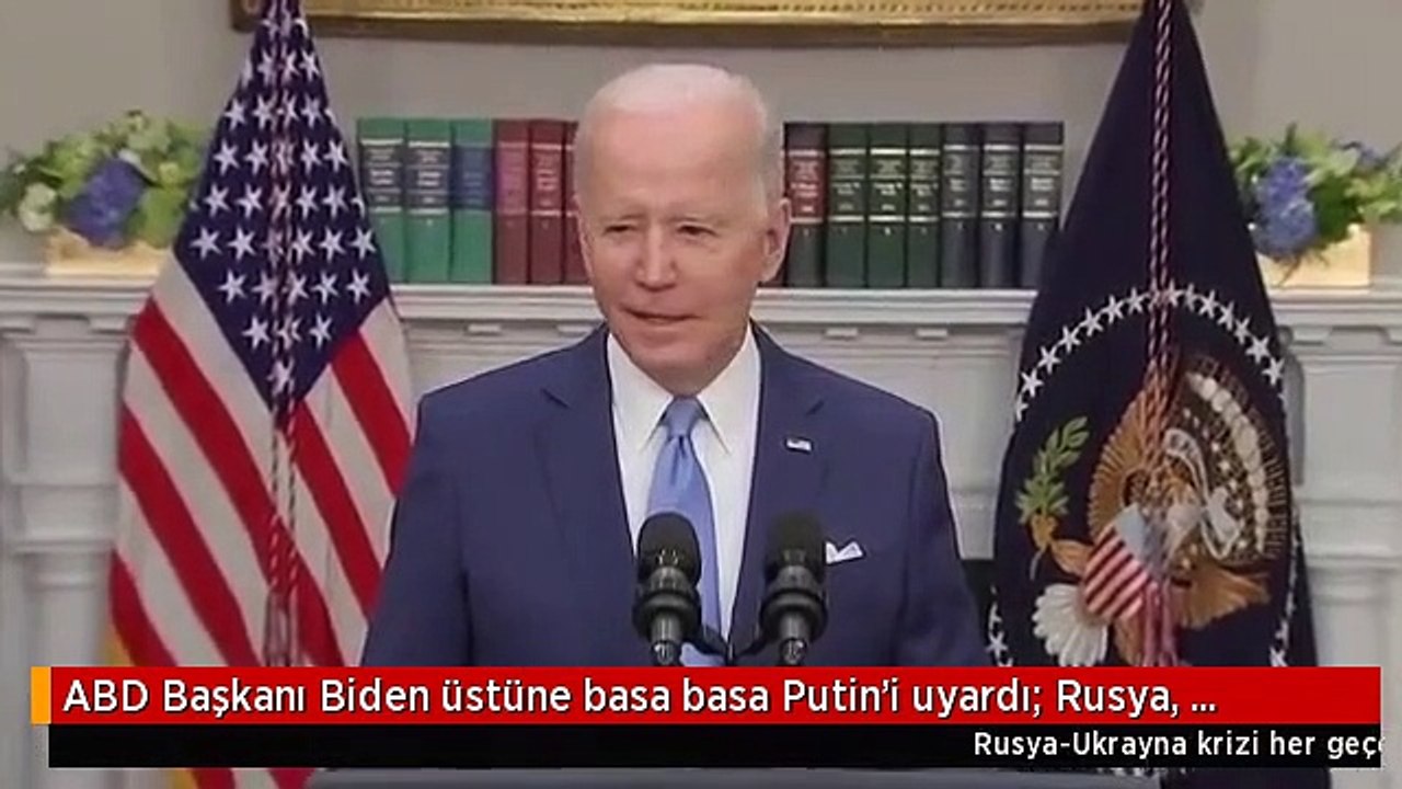 ABD Başkanı Biden üstüne basa basa Putin'i uyardı: Rusya, Ukrayna'ya saldırırsa ABD, Almanya ve NATO karşılık vermeye hazır