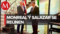 Ricardo Monreal se reúne con el embajador de EU, Ken Salazar