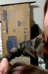 Dog Tears Up After Being Saved from Traffic