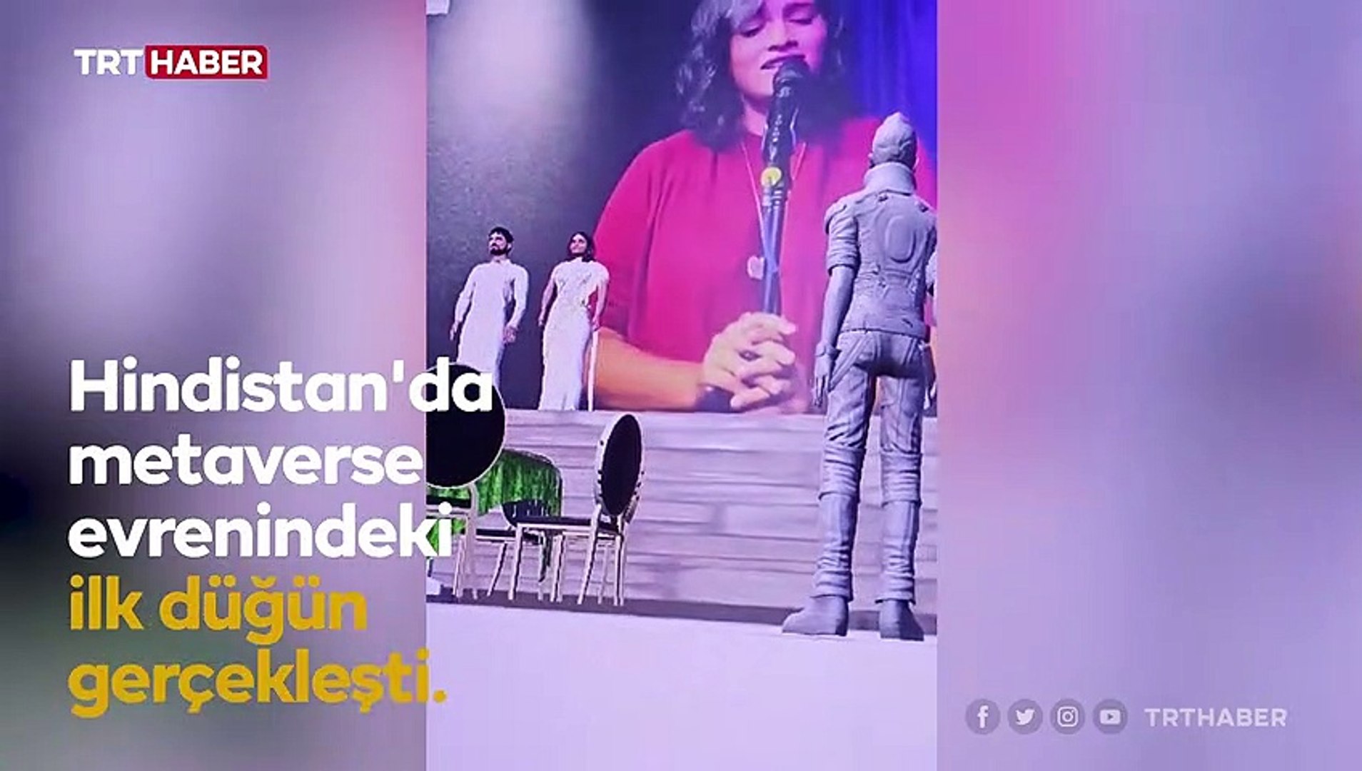 Hindistan'ın ilk metaverse düğününe binlerce misafir katıldı