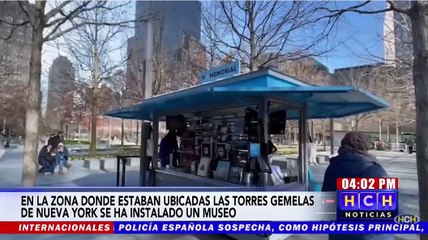 HCH visita el museo que se instaló donde antes estaban las Torres Gemelas