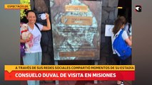 Consuelo Duval de visita en Misiones