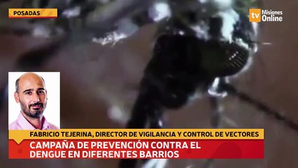 Campaña de prevención contra el dengue en diferentes barrios