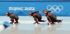【炎上】ショートトラック女子500mでカナダの選手が中国の選手にマリオカートばりの甲羅当てられる...