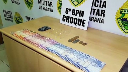 Homem é detido e um menor apreendido por tráfico no Centro de Cascavel