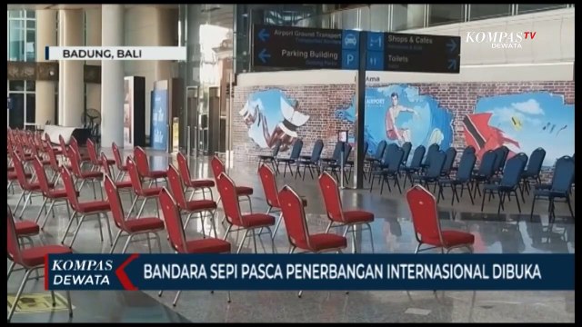 Bandara I Gusti Ngurah Rai BaliSepi Pasca Penerbangan Internasional Dibuka