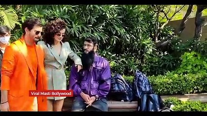 Taapsee pannu and Tahir Raj Bhasin At Movie Promotion of Loop Lapeta in Bandra