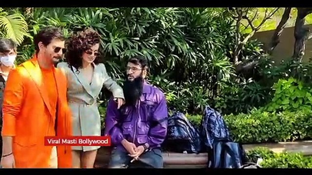 Taapsee pannu and Tahir Raj Bhasin At Movie Promotion of Loop Lapeta in Bandra