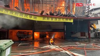 泰山家具工廠燃燒150坪 幸尚未開工無人傷亡