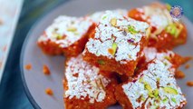Gajar & Chenna Barfi Recipe | Carrot Delight Recipe | Carrot Barfi | Gajar Ki Barfi | Sweets Ideas