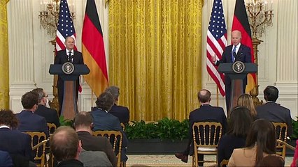 Olaf Scholz et Joe Biden affichent leur unité malgré le dossier du gazoduc Nord Stream 2