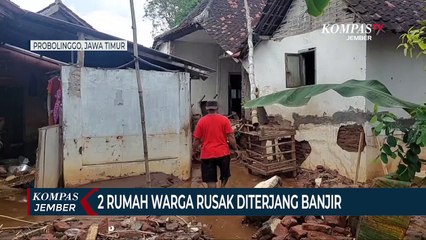 2 Rumah Warga dan Jembatan Desa di Probolinggo Rusak Diterjang Banjir
