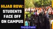 Hijab row: Students face off on Mahatma Gandhi Memorial college campus | Oneindia News
