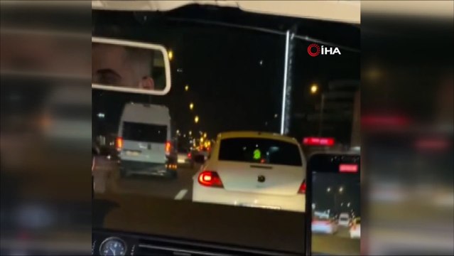 Maltepe’de E-5'te art arda makas attı, o anları arkadaşı görüntüledi
