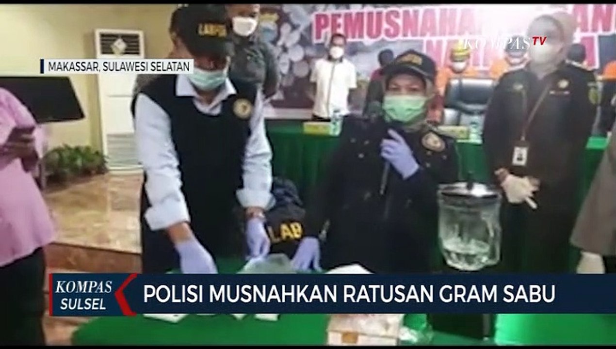 Ratusan Gram Sabu Dimusnahkan Dengan Cara Diblender