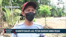 Jaga-jaga Banjir Susulan, Petani di Lereng Gunung Argopuro Jember Biarkan Sawah dalam Keadaan Rusak