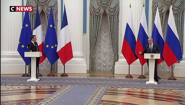 Quand un journaliste de CNEWS demande à Vladimir Poutine s'il va envahir l'Ukraine