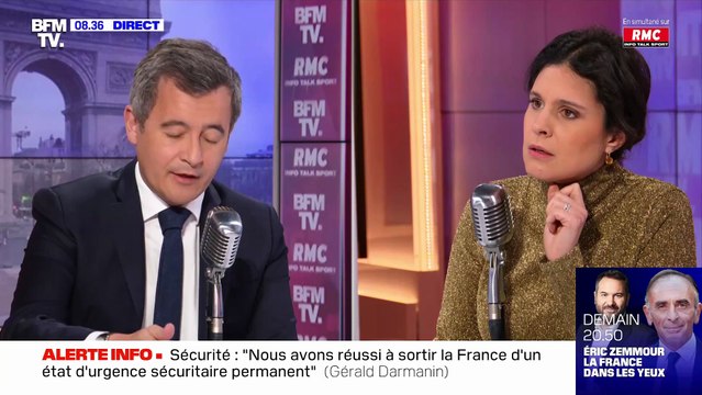 Gérald Darmanin s'en prend à Apolline de Malherbe sur BFMTV: Calmez-vous, ça va bien se passer !
