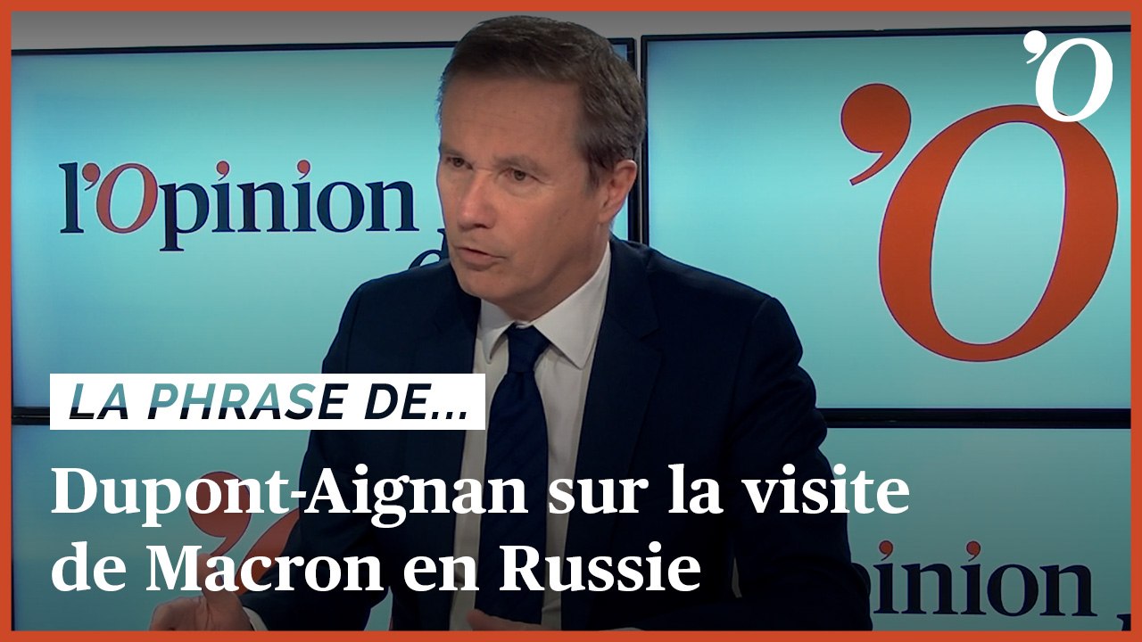 Nicolas Dupont-Aignan: «Emmanuel Macron a bien fait d’aller à Moscou»