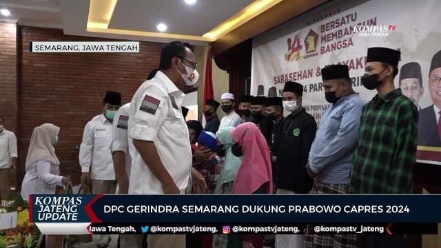 DPC Gerindra Semarang Dukung Prabowo Capres 2024