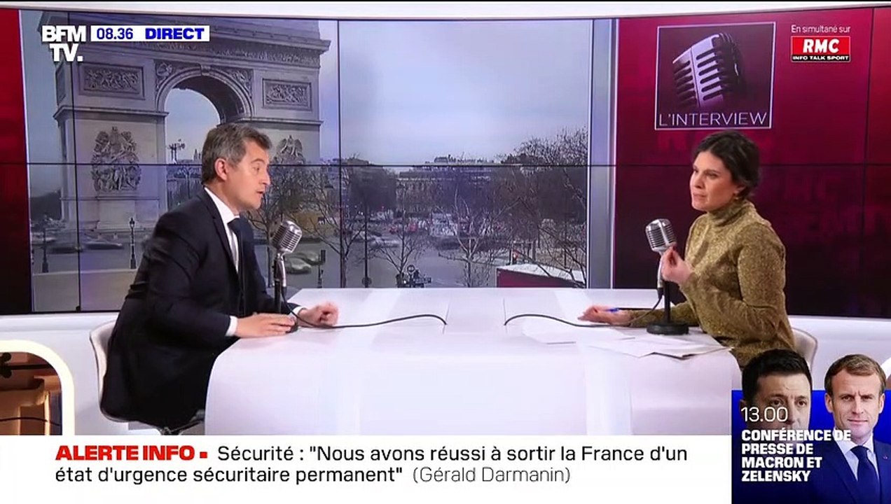 "Calmez-vous madame, ça va bien se passer" : Clash en direct entre Apolline de Malherbe et Gérald Darmanin sur BFMTV