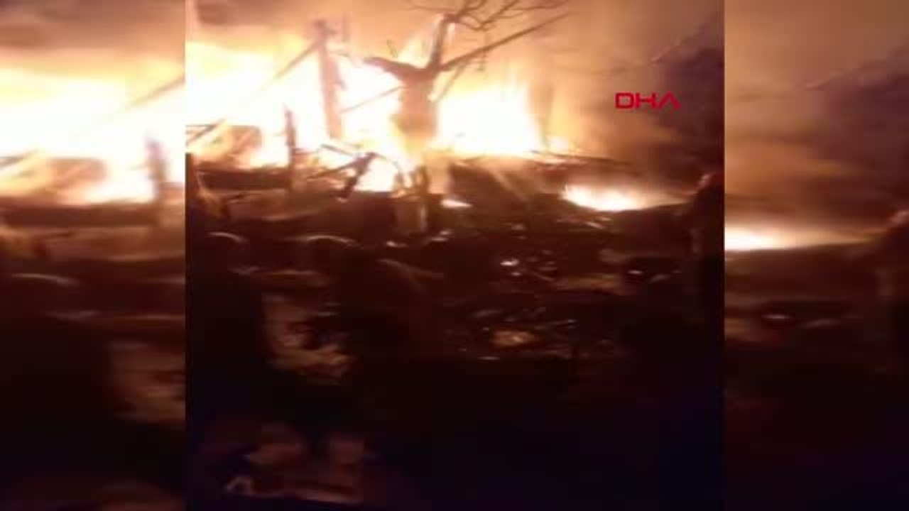 BURSA'DA KORKUTAN BARAKA YANGINI