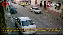 Taksiden inip, çalışır vaziyetteki otomobili çaldılar