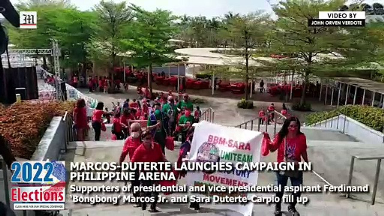Marcos-Duterte launches campaign in Philippine Arena