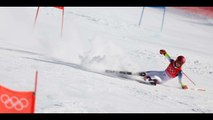 Defending Olympic Champion Mikaela Shiffrin Wipes Out in the Giant Slalom