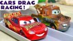 Lightning McQueen and Mater from Cars 3 Toy Cars Racing in these Funlings Race Full Episode Toy Trains 4U Family Friendly Toy Story Stop Motion Videos for Kids versus Hot Wheels Cars