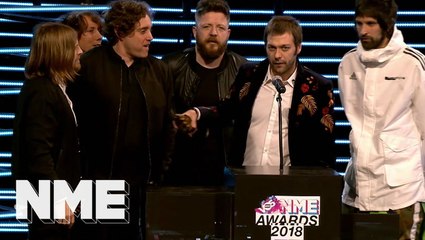 Download Video: Kasabian wins Best Live Artist supported by Nikon | VO5 NME Awards 2018